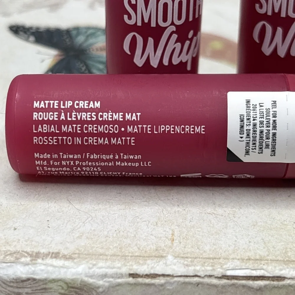 LOT 3 PCS NYX SMOOTH WHIP LIP CREAM ONSIE FUNSIE 0.13 fl oz EACH NEW & SEALED